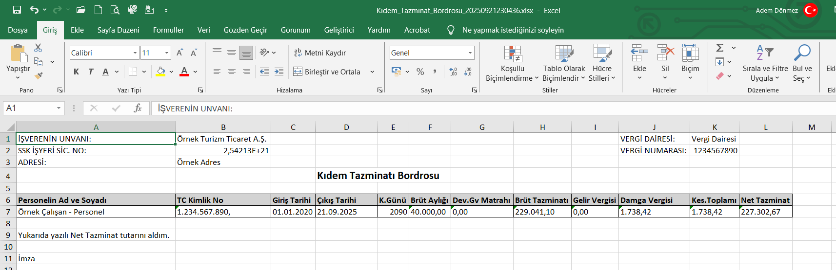 Kıdem İhbar Tazminat